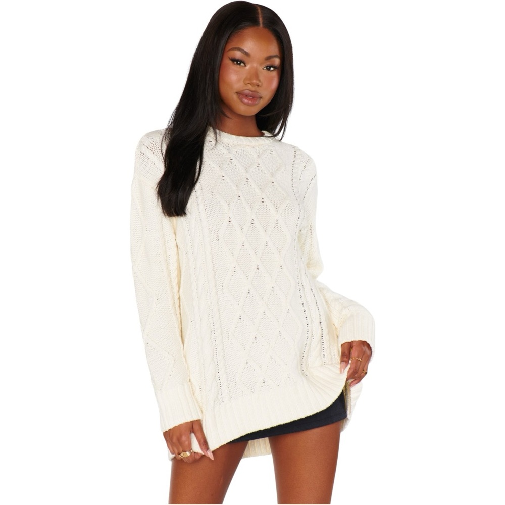 Show Me Your Mumu Day to Day Sweater Cozy Neutral Women’s Size‎ M